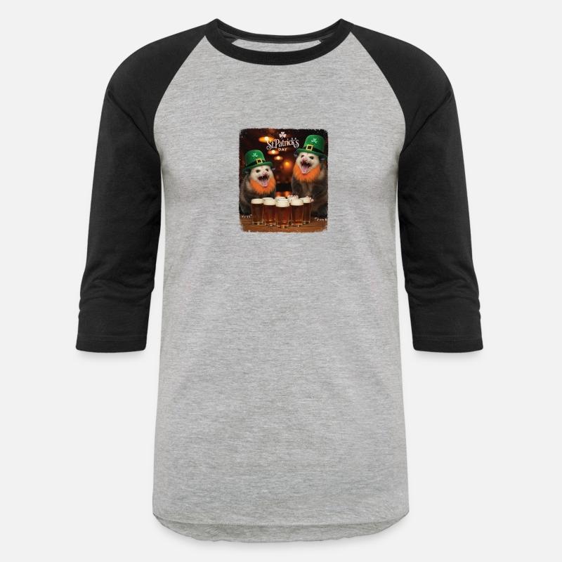 Funny St Patricks Day Opossums Selfie Leprechaun I