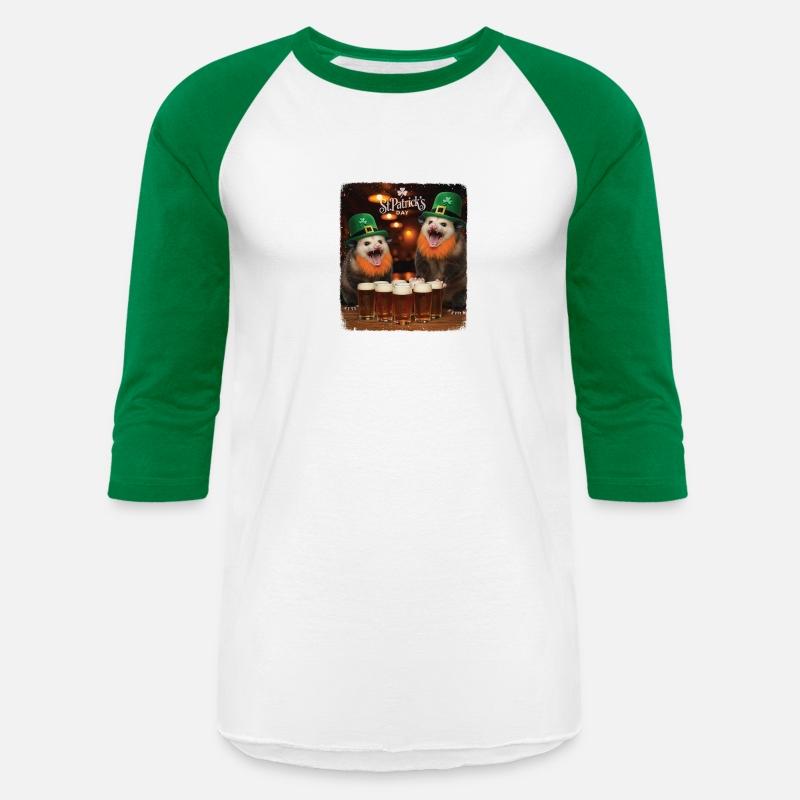 Funny St Patricks Day Opossums Selfie Leprechaun I