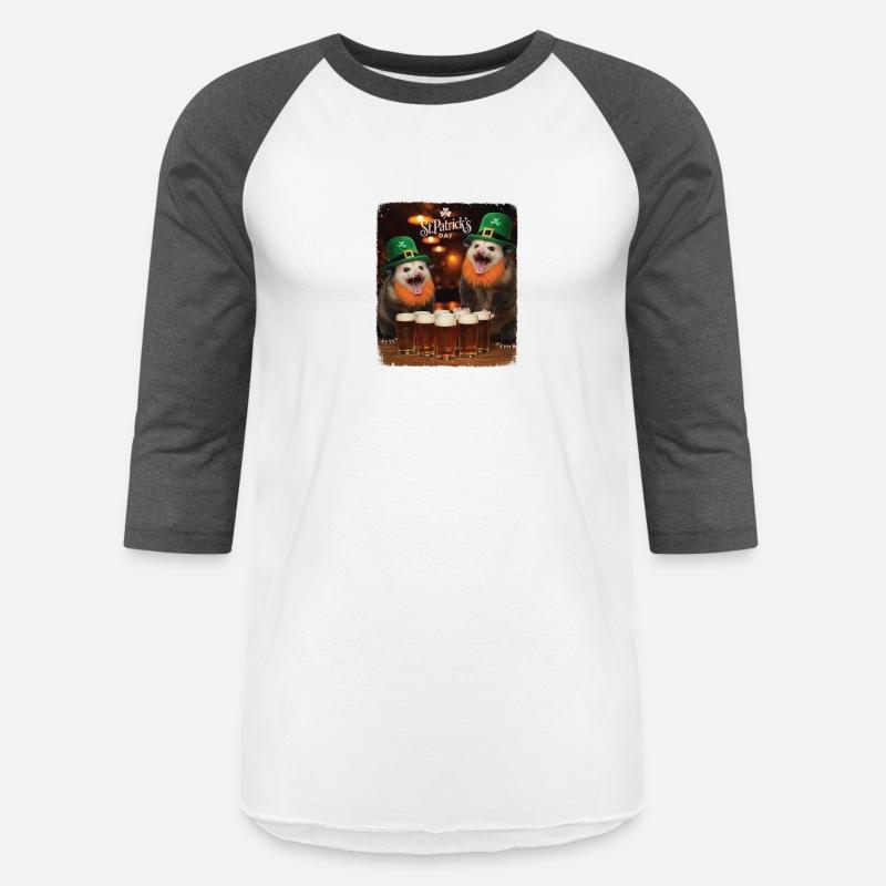 Funny St Patricks Day Opossums Selfie Leprechaun I