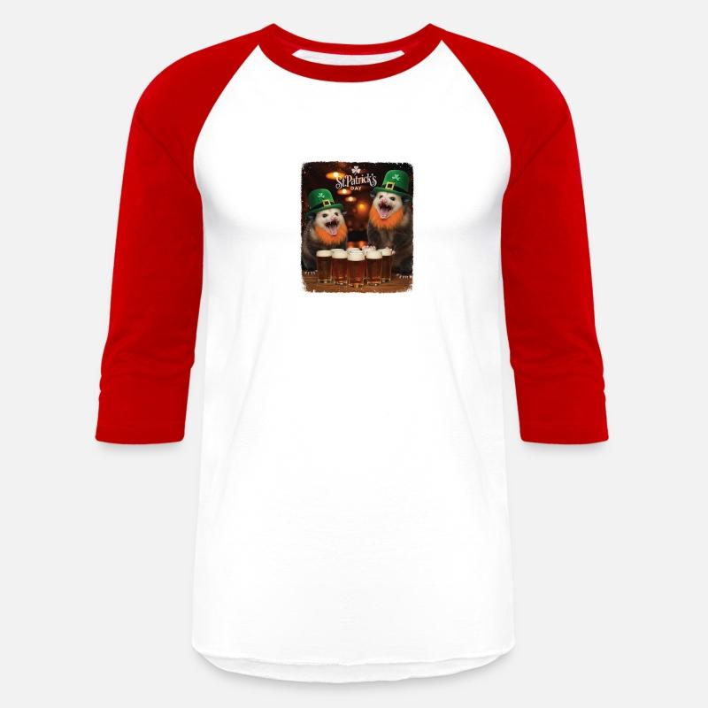 Funny St Patricks Day Opossums Selfie Leprechaun I