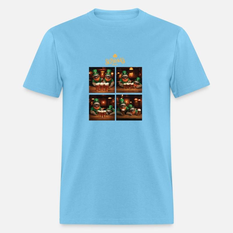 Funny St Patricks Day Sloth's Selfie Leprechaun Ir