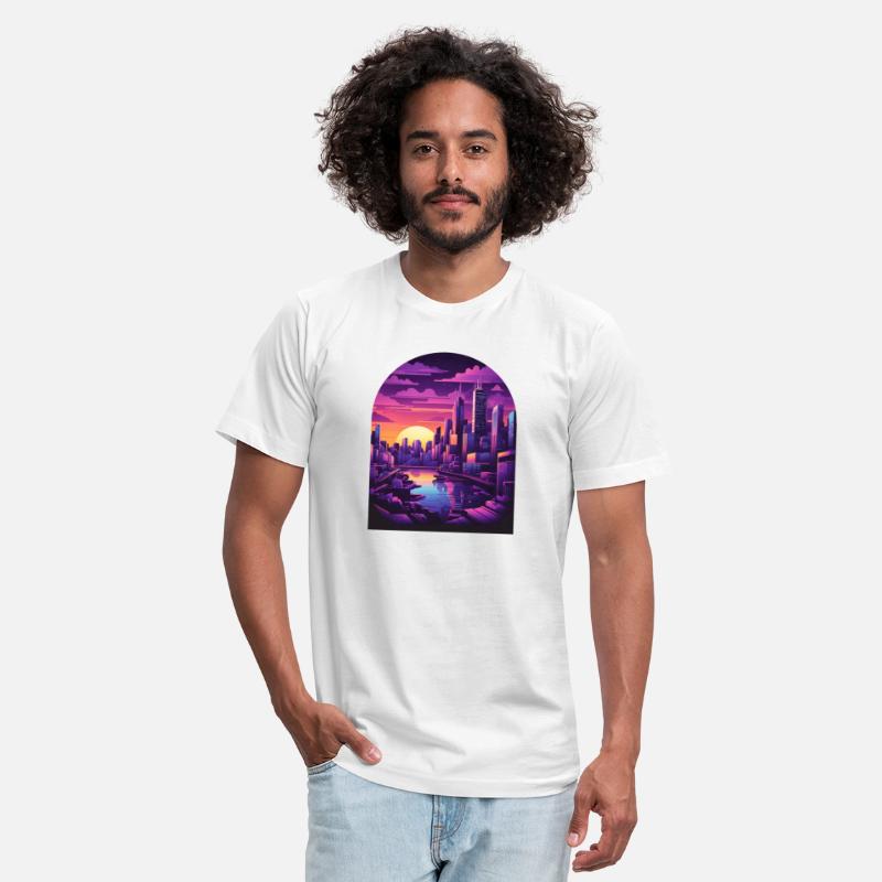 Futuristic city skyscraper