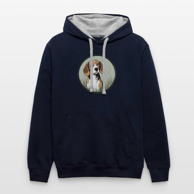 Gentle Beagle in a Serene Meadow