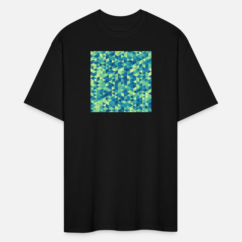 Geometric Hexagon Pattern Blue Yellow Green