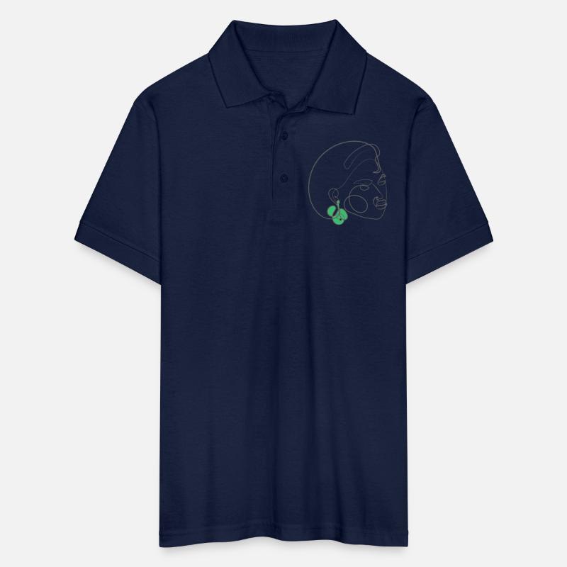 Girl with green jewelry earring