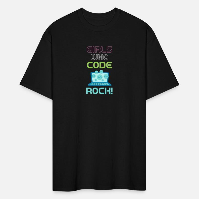 Girls Who Code Rock! Programmer Computer