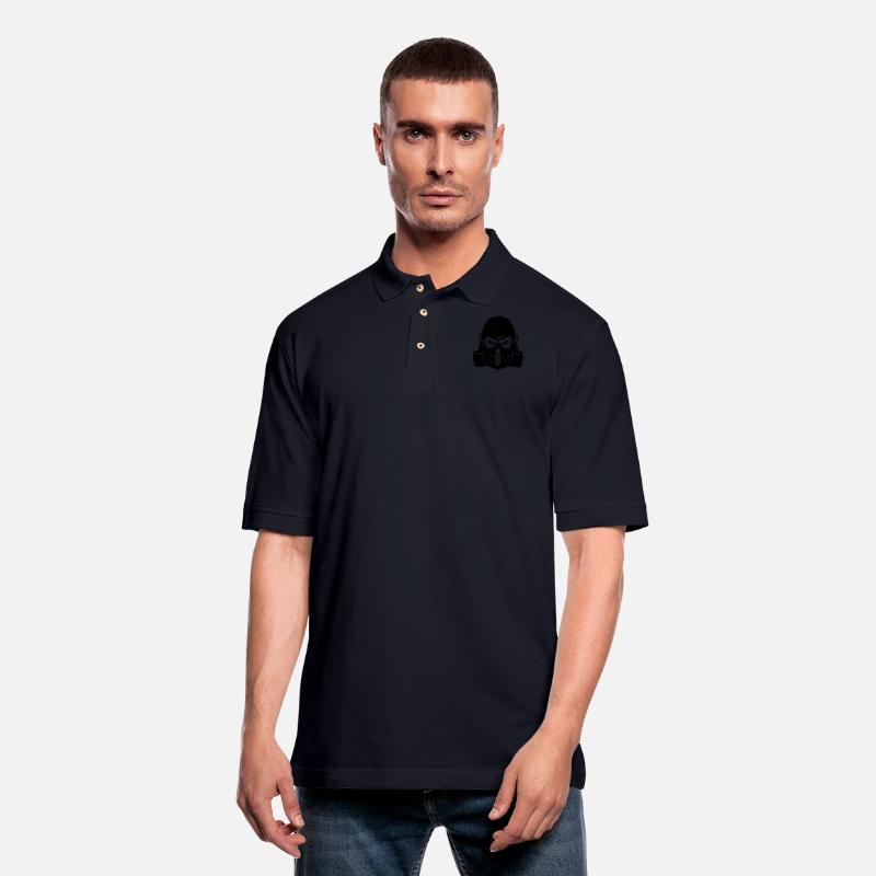 gorilla with gas mask