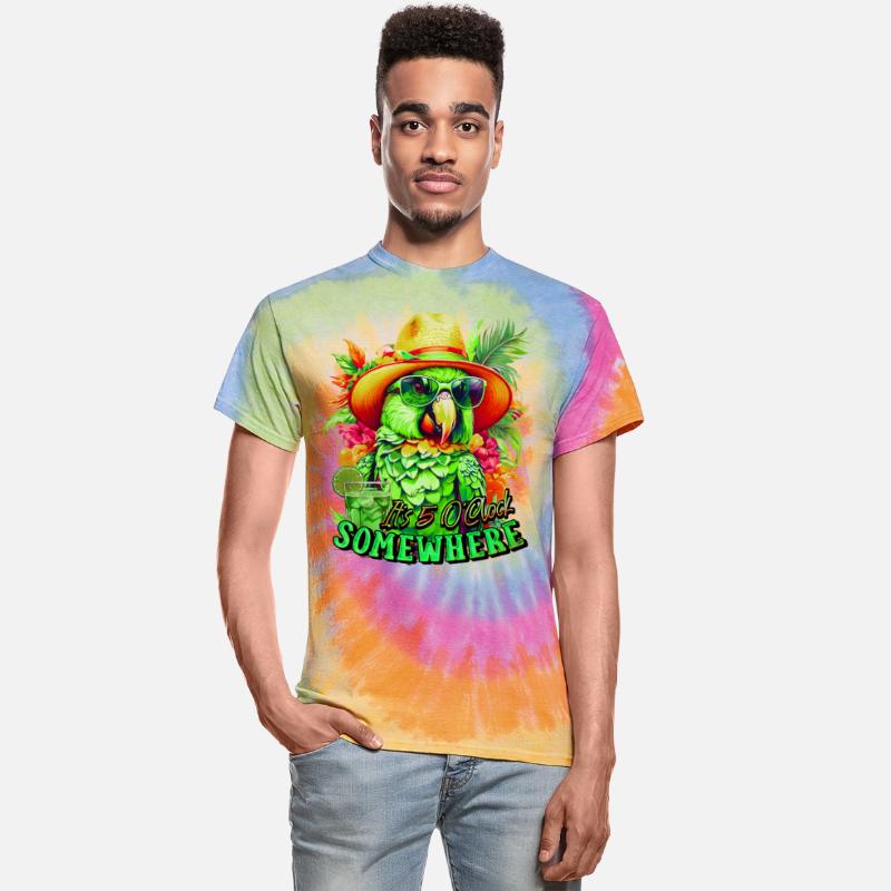 Green Chubby Parrot It s 5 o'clock Somewhere