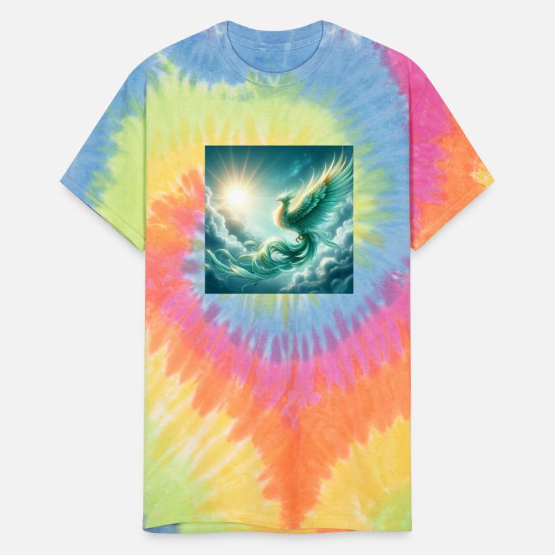 Green & Gold Rising Phoenix