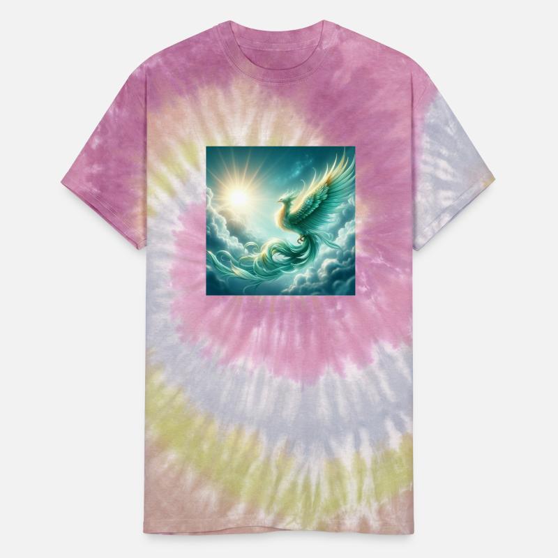 Green & Gold Rising Phoenix