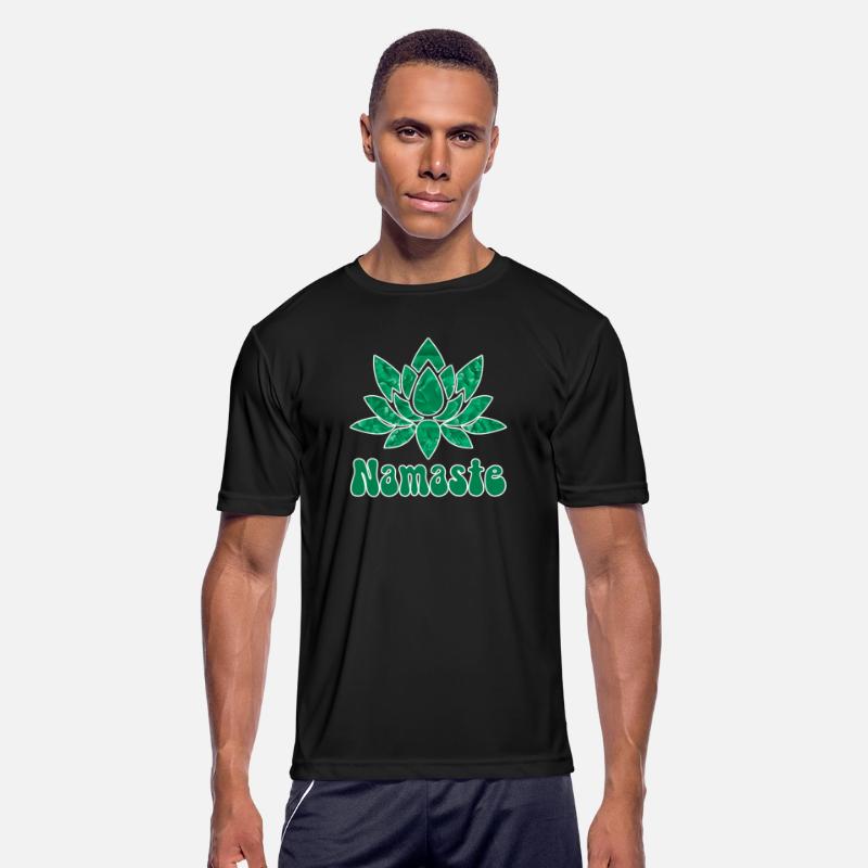 Green Lotus Flower Namaste