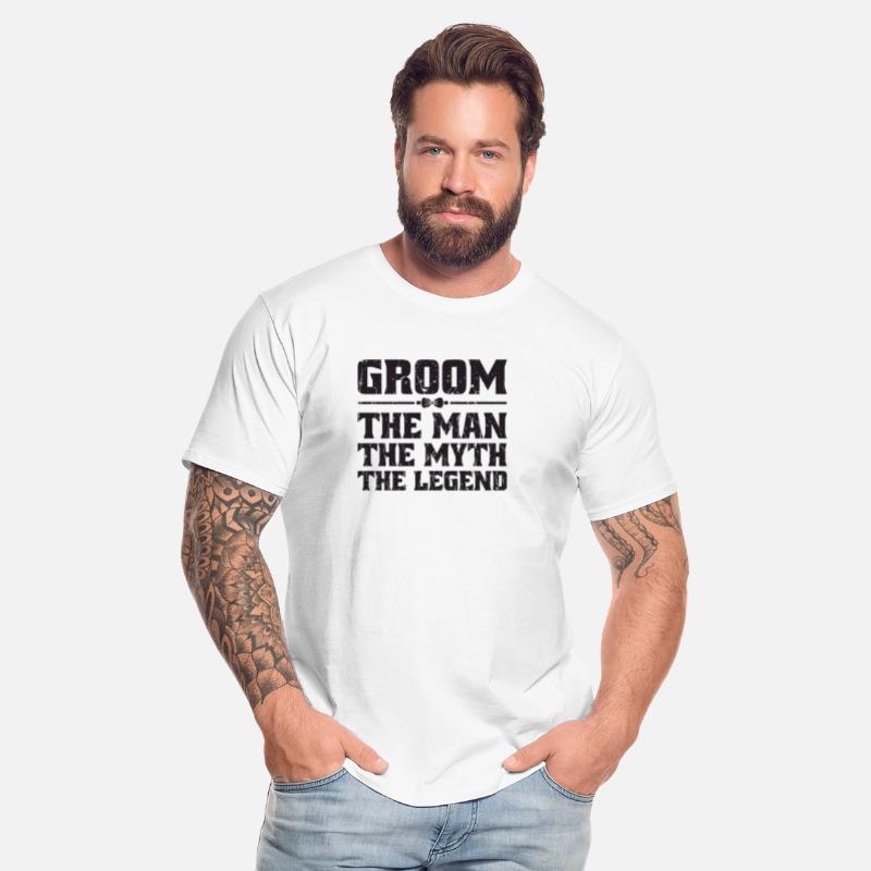 Groom The Man The Myth The Legend - bridal pair