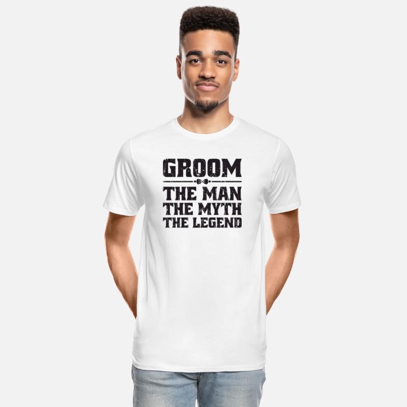 Groom The Man The Myth The Legend - bridal pair