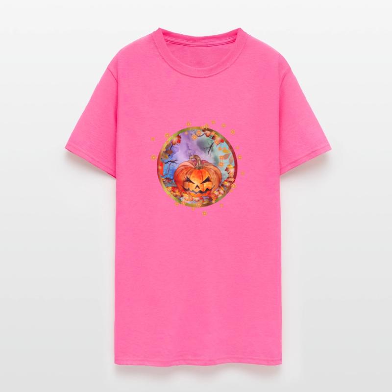 Halloween pumpkin in an autumnal atmosphere& Stars