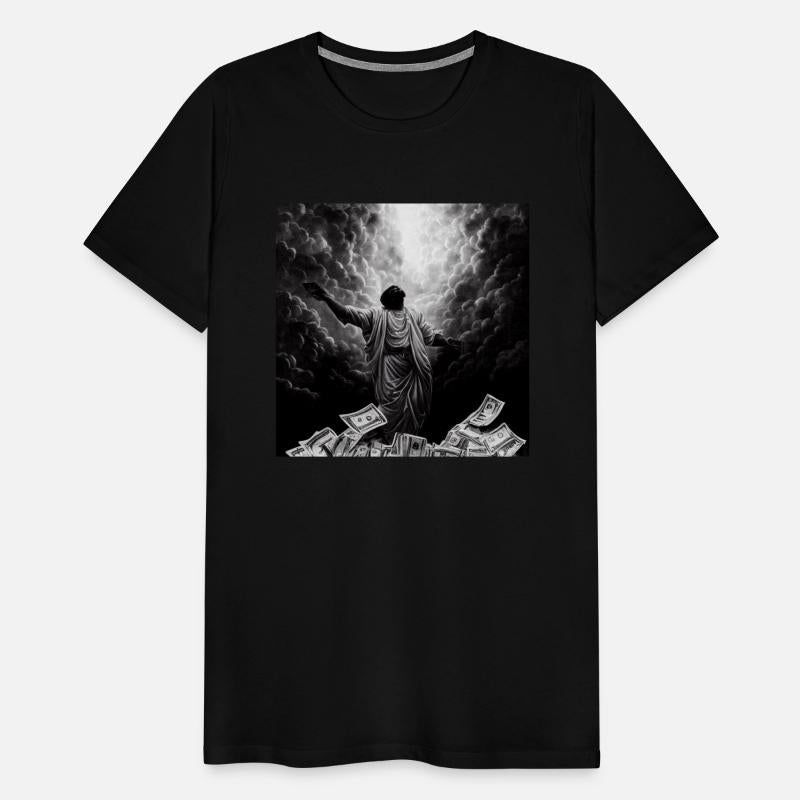 heavenly rapper holding stacks of cash by 80kingz