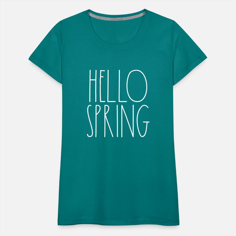 Hello Spring White Rae Dunn Inspired Minimalist