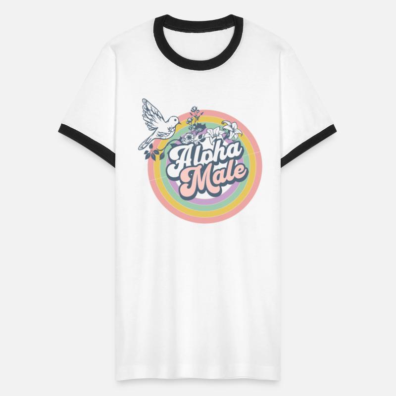 Hippie Style Alpha Male Parody Tee