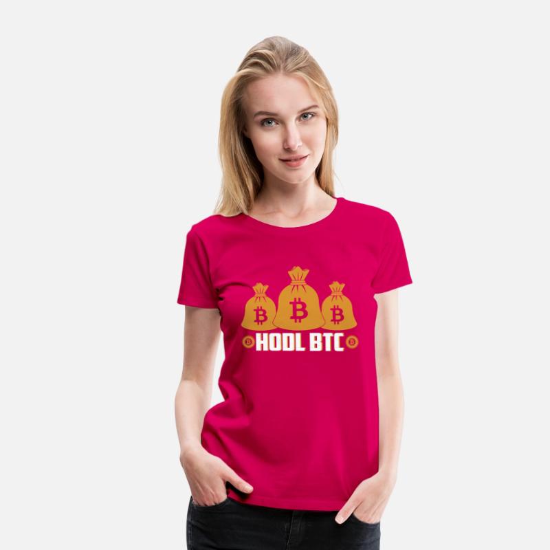 HODL BTC Gold Bags Shirt - Bitcoin Maxi Tee