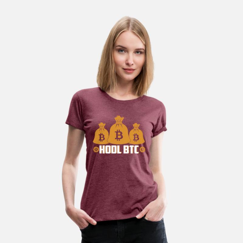 HODL BTC Gold Bags Shirt - Bitcoin Maxi Tee