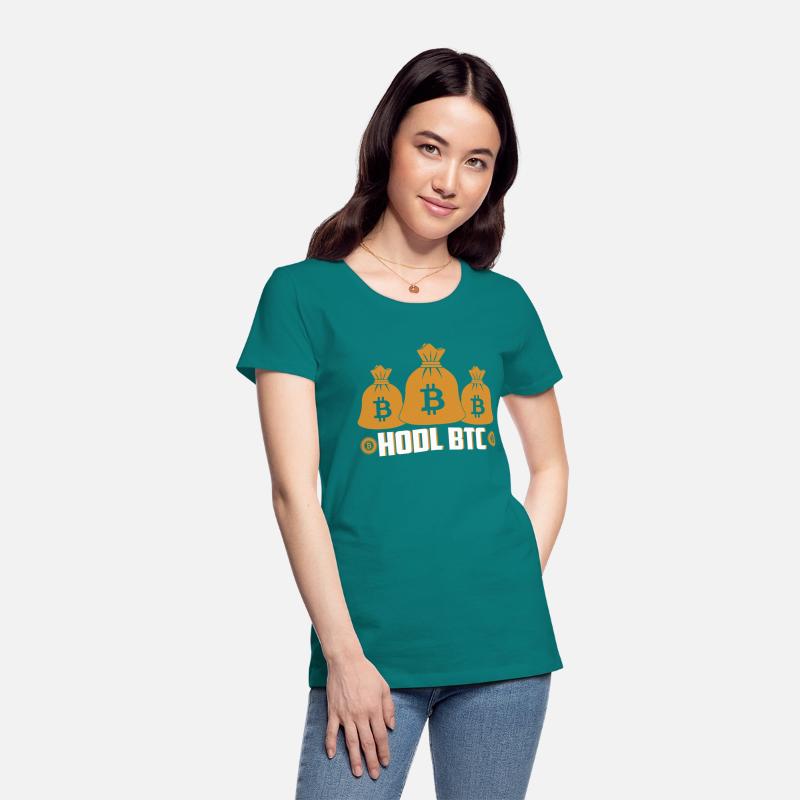 HODL BTC Gold Bags Shirt - Bitcoin Maxi Tee