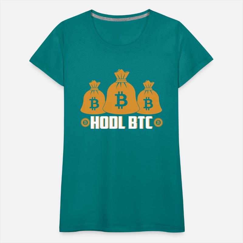 HODL BTC Gold Bags Shirt - Bitcoin Maxi Tee