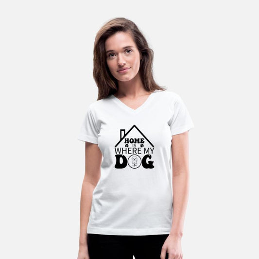 Home is Where My Dog Are T Shirt Desing