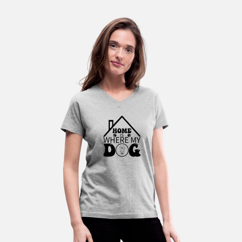 Home is Where My Dog Are T Shirt Desing