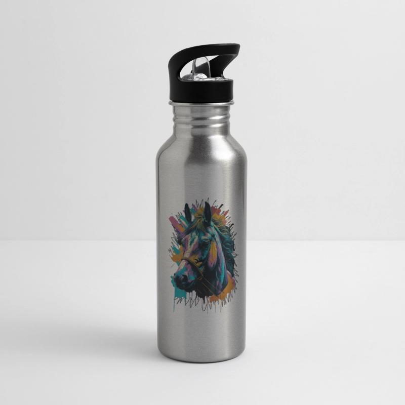 horse beautiful art splash painting watercolor