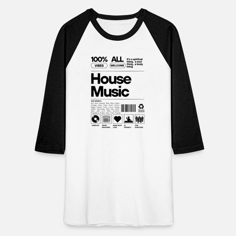 HOUSE MUSIC - Product Label (Black)