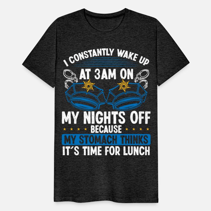 Humor Night Shift POlice Officer Funny Policeman