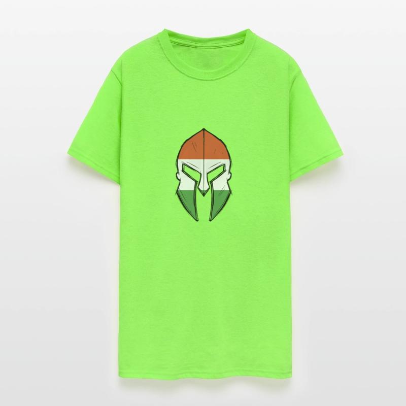 hungarian flag in Spartan warrior Helmet