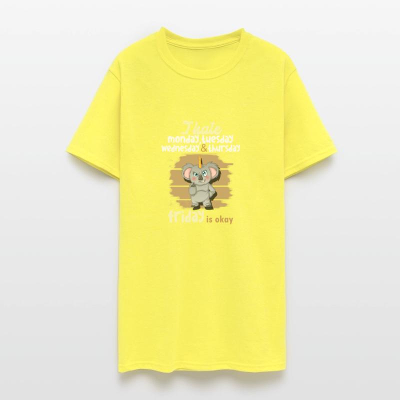 I hate Monday, Tuesday, Wednesday, Thursday.