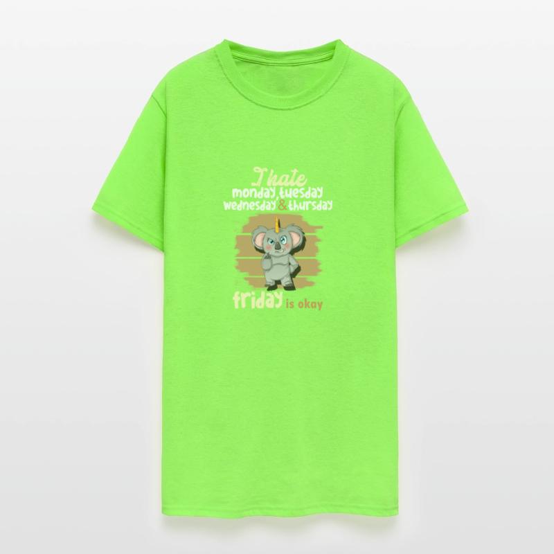 I hate Monday, Tuesday, Wednesday, Thursday.