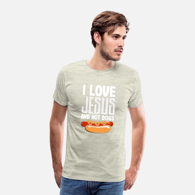 I Love Jesus And Hot Dogs Fun Design