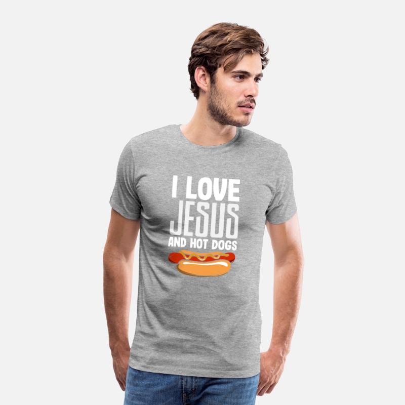 I Love Jesus And Hot Dogs Fun Design