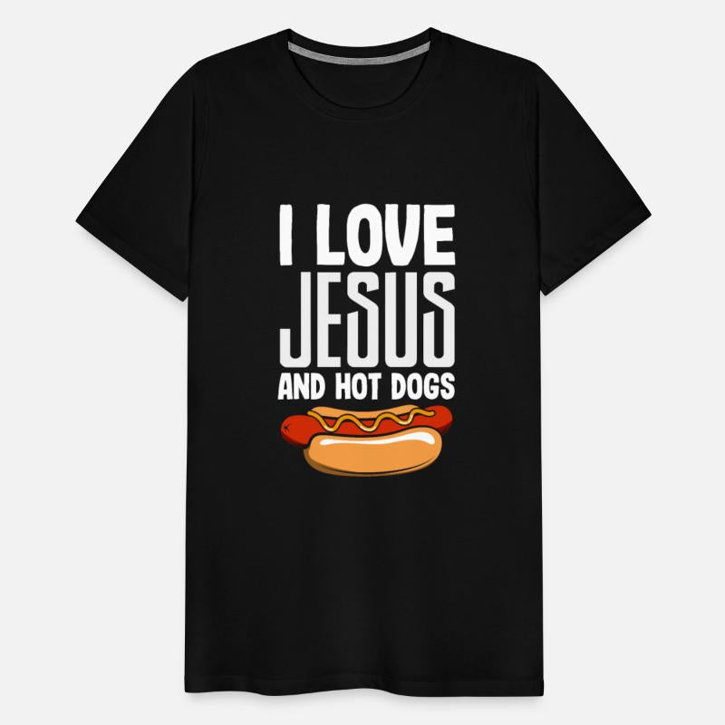 I Love Jesus And Hot Dogs Fun Design