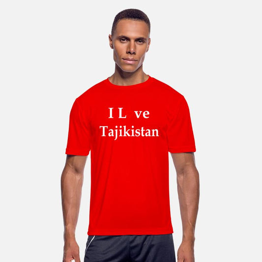 I Love Tajikistan Red Heart text w
