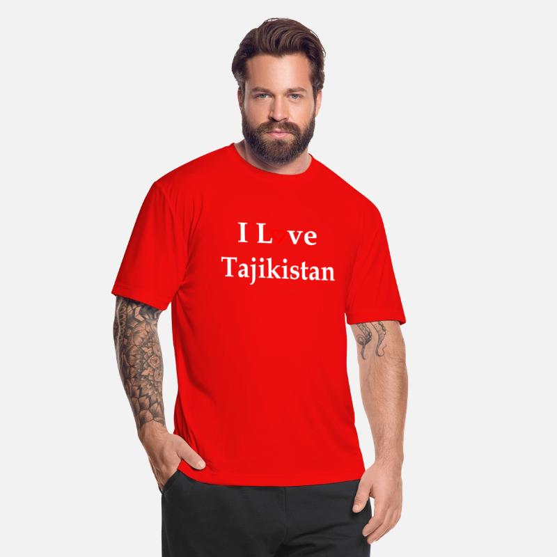 I Love Tajikistan Red Heart text w