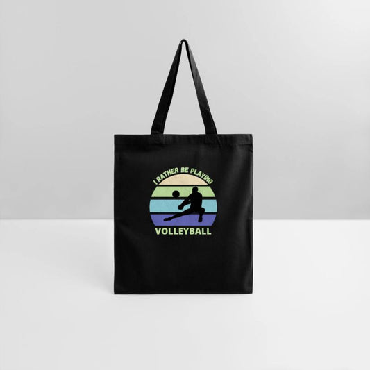 I rather be playing volleyball retro sunset