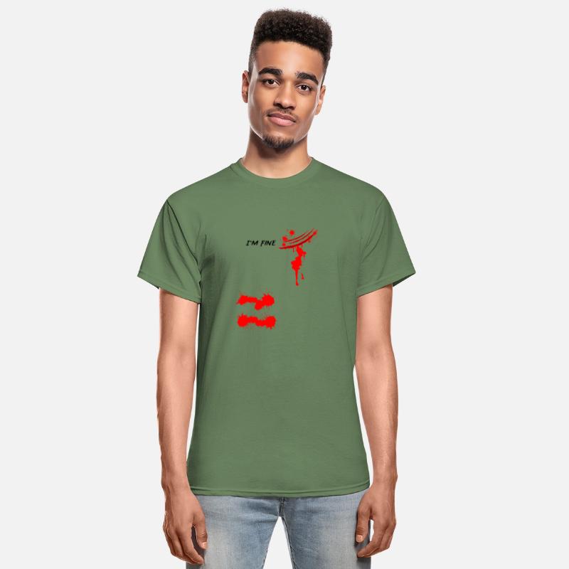 I'm Fine Bloody Hand Bloodstained Blood Splatter