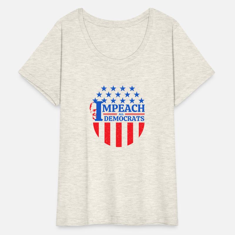 Impeach All Democrats Circle Flag Stars 'N Stripes