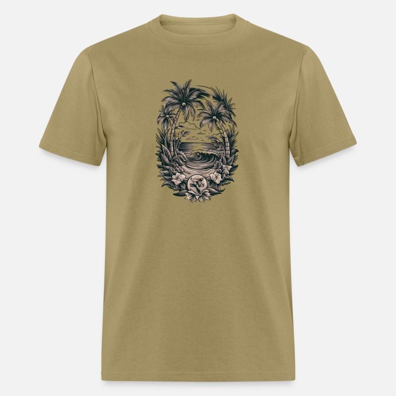 Inked Oasis: Sailor Jerry Inspired T-Shirt Design