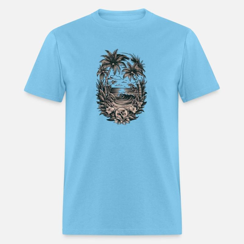 Inked Oasis: Sailor Jerry Inspired T-Shirt Design