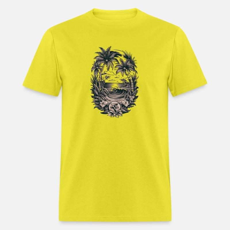 Inked Oasis: Sailor Jerry Inspired T-Shirt Design