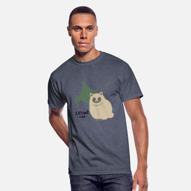 Japanese popular animal "TANUKI" & HOKKAIDO map