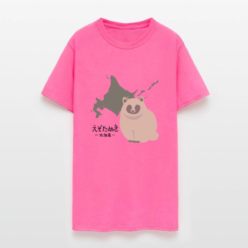 Japanese popular animal "TANUKI" & HOKKAIDO map