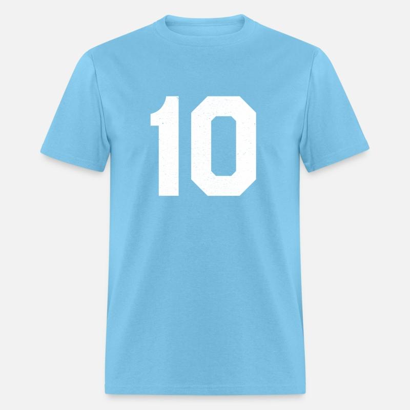 Jersey Number 10 Ten Athletic Sports