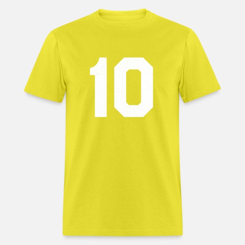 Jersey Number 10 Ten Athletic Sports