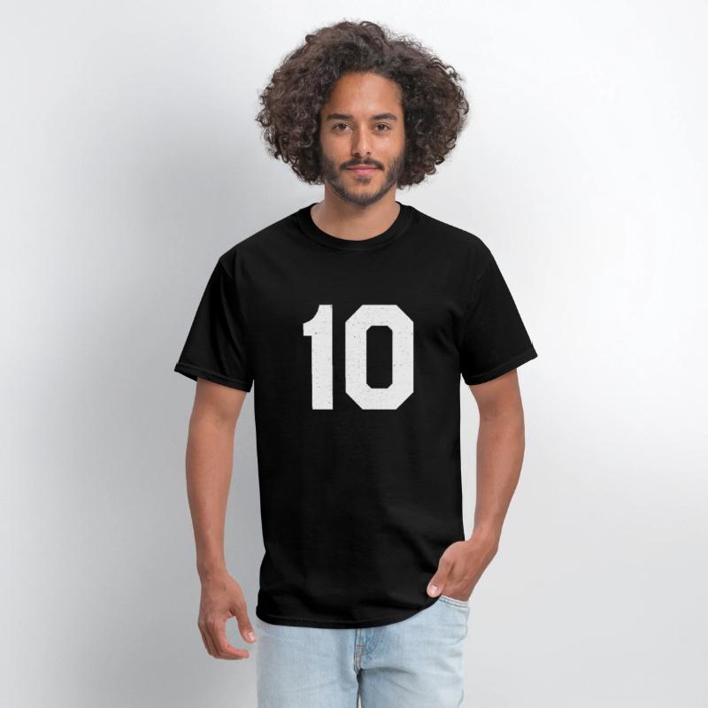 Jersey Number 10 Ten Athletic Sports