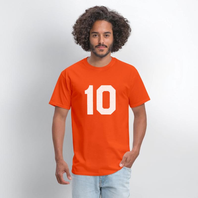 Jersey Number 10 Ten Athletic Sports